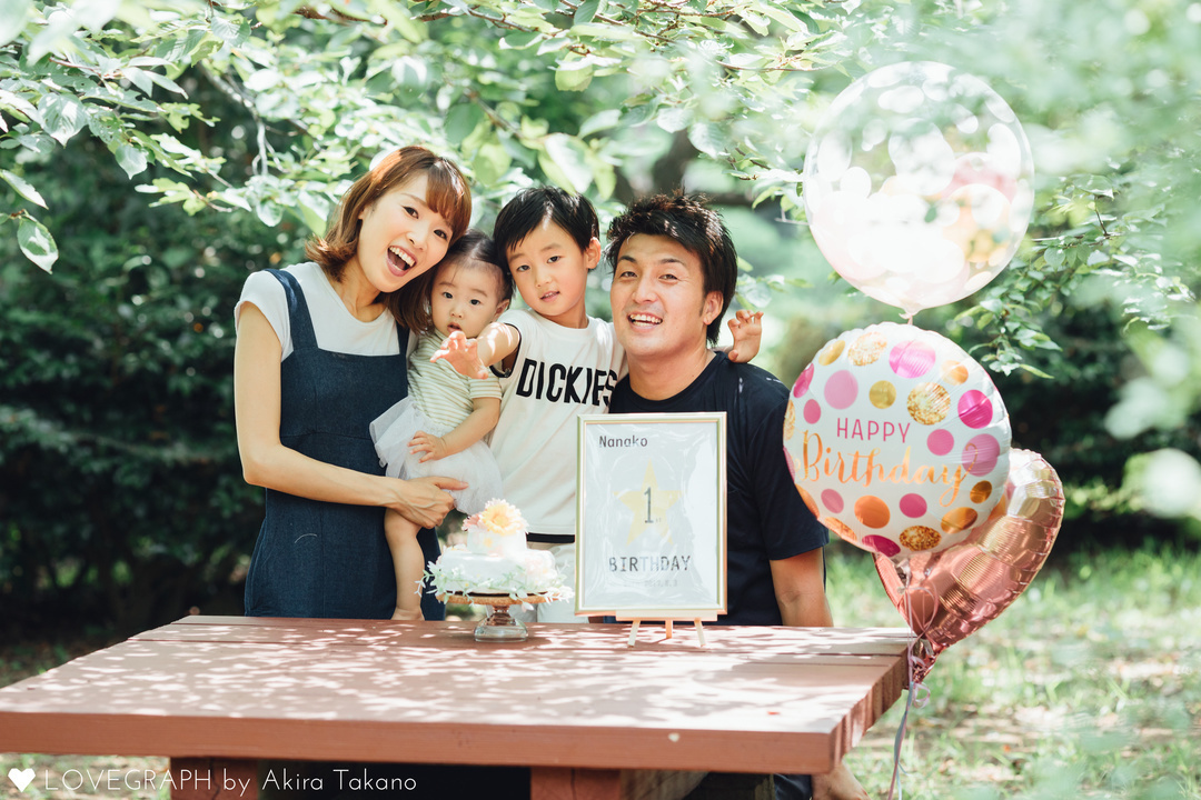 Nanako's 1st Birthday | 家族写真(ファミリーフォト)