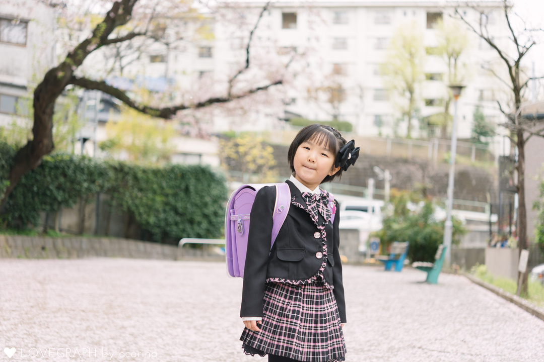Wakako 入学式 | 家族写真(ファミリーフォト)