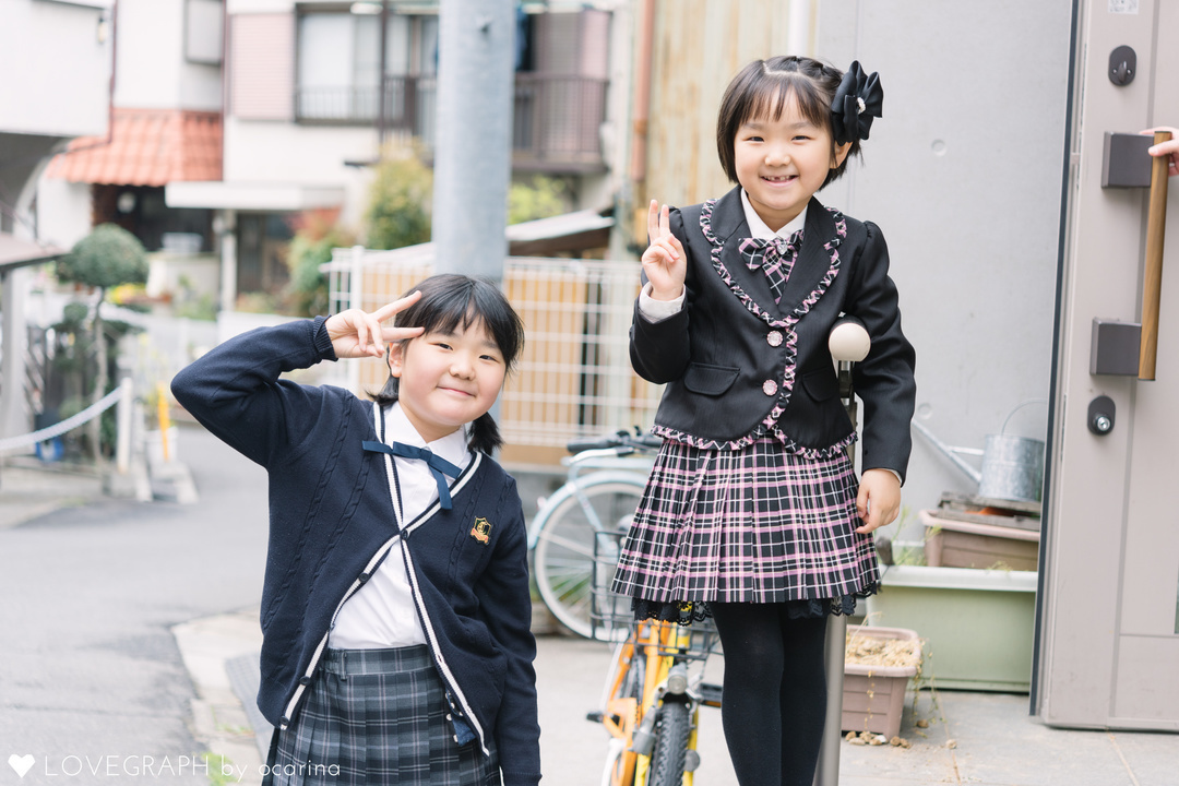 Wakako 入学式 | 家族写真(ファミリーフォト)