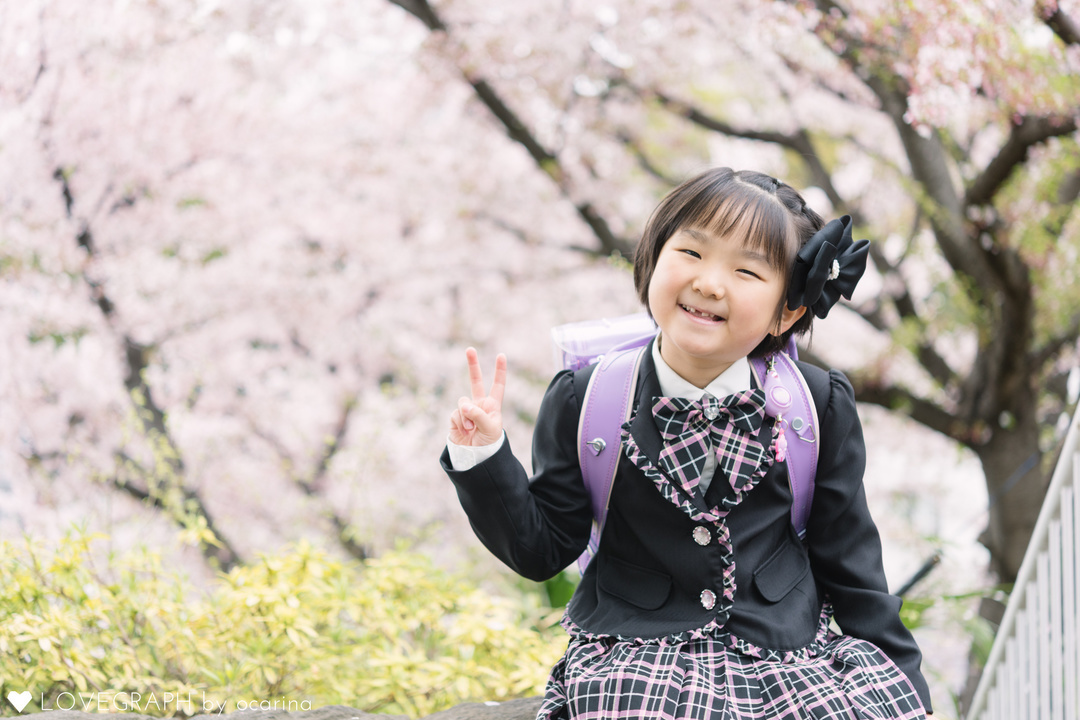 Wakako 入学式 | 家族写真(ファミリーフォト)