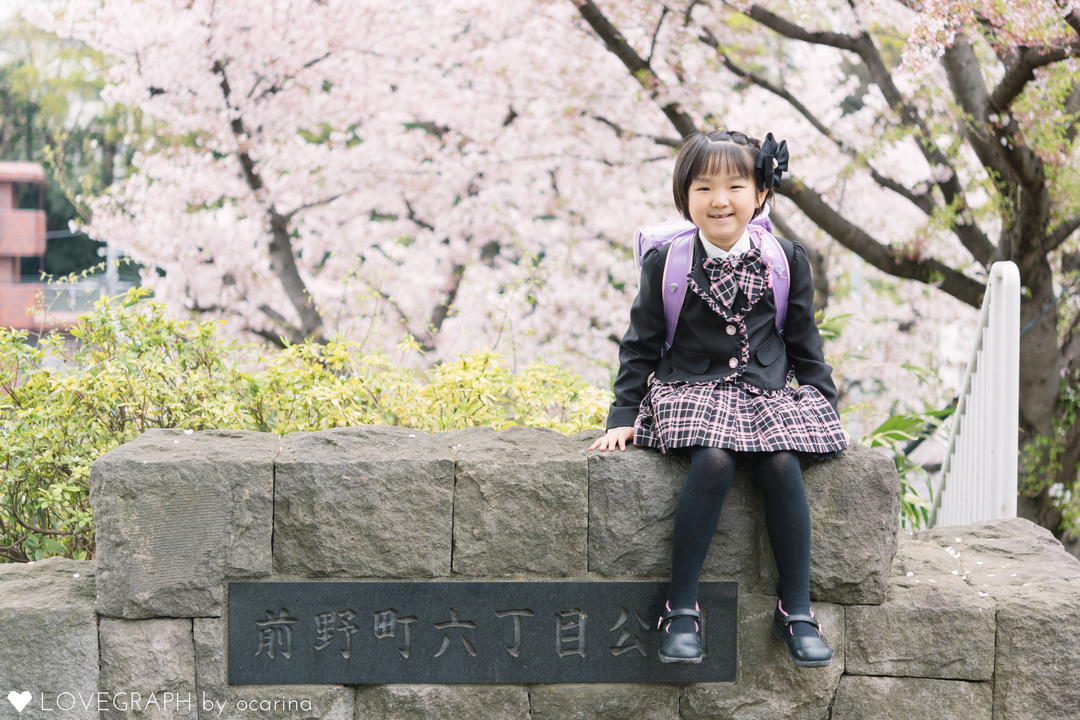 Wakako 入学式 | 家族写真(ファミリーフォト)