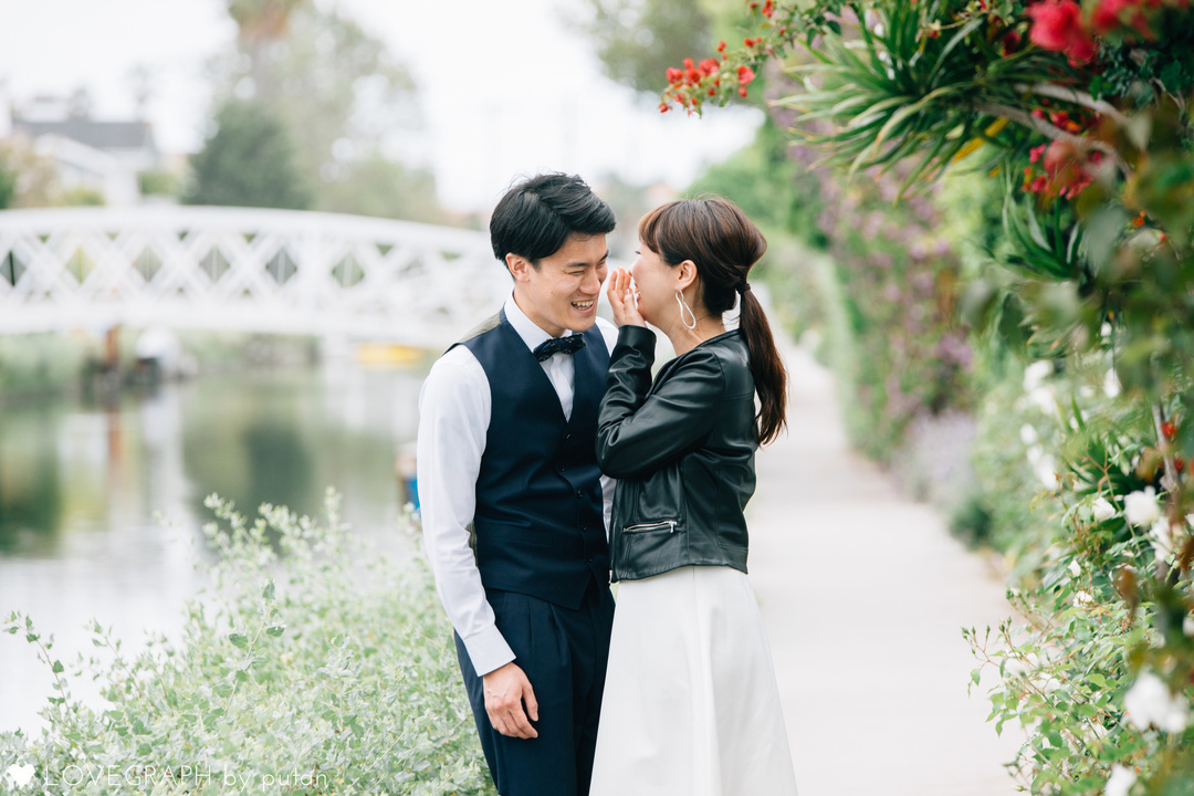 Commemorative photo in Los Angeles | 夫婦フォト