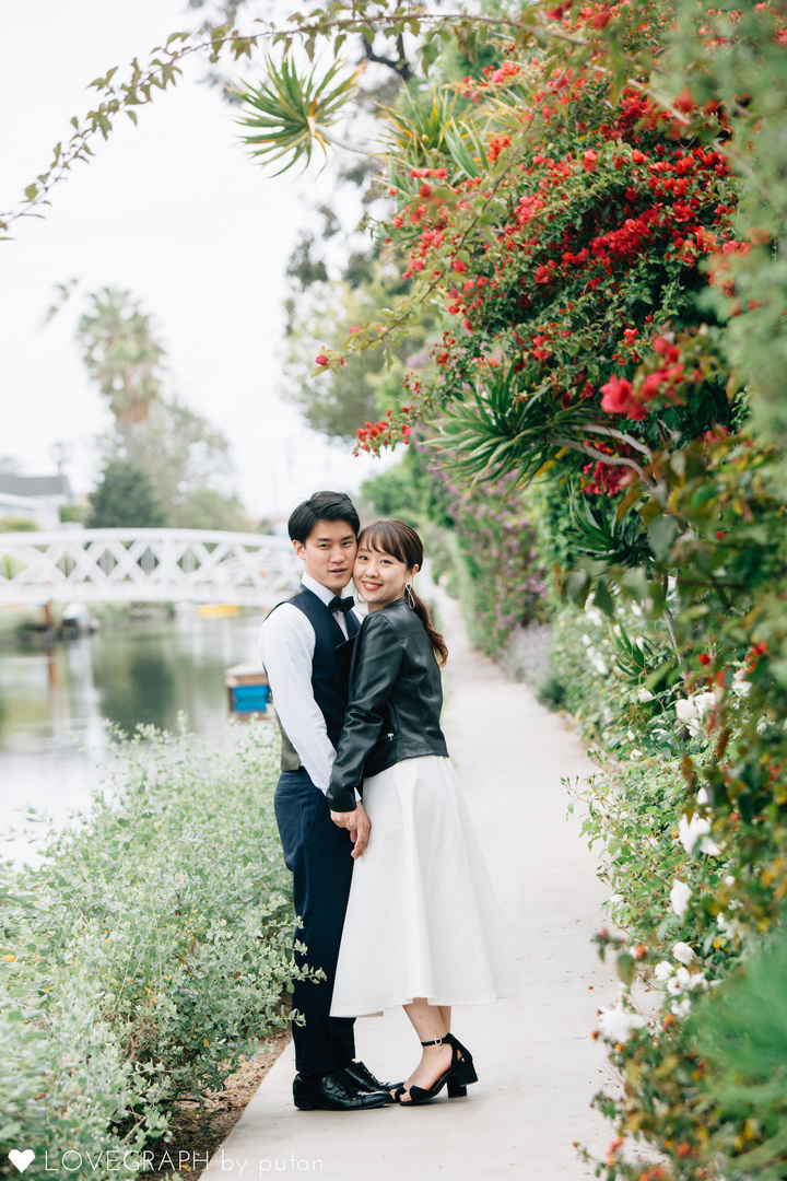 Commemorative photo in Los Angeles | 夫婦フォト