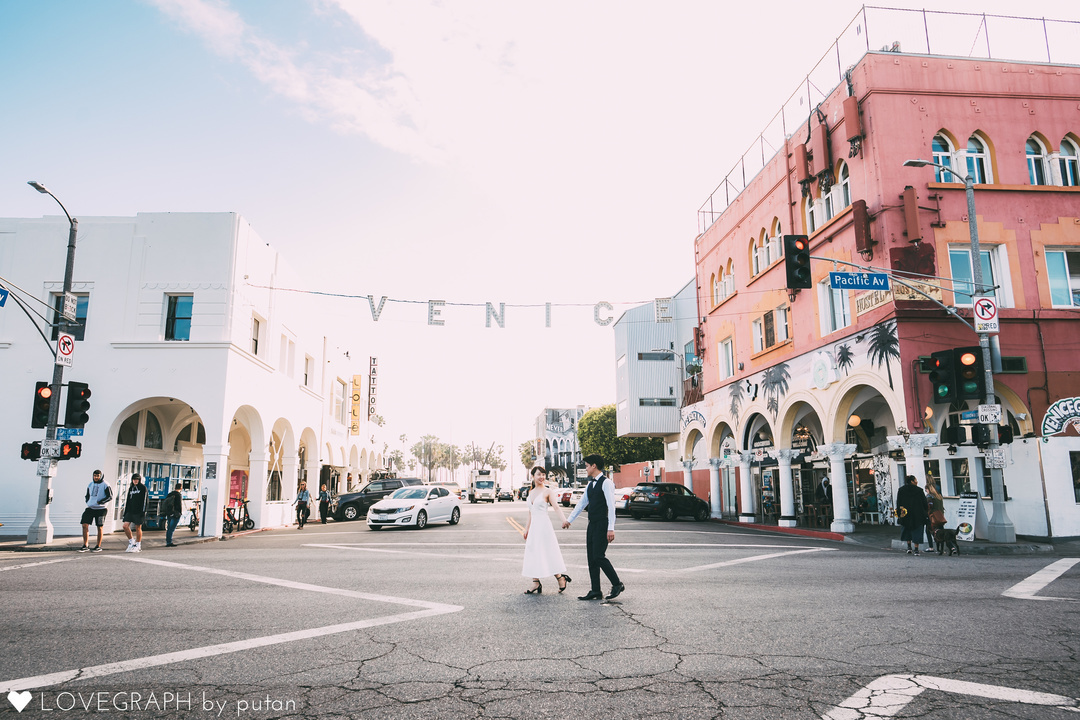 Commemorative photo in Los Angeles | 夫婦フォト