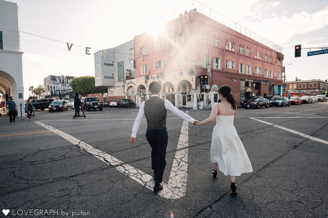 Commemorative photo in Los Angeles | 夫婦フォト