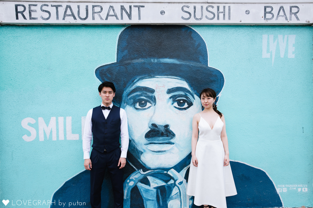 Commemorative photo in Los Angeles | 夫婦フォト