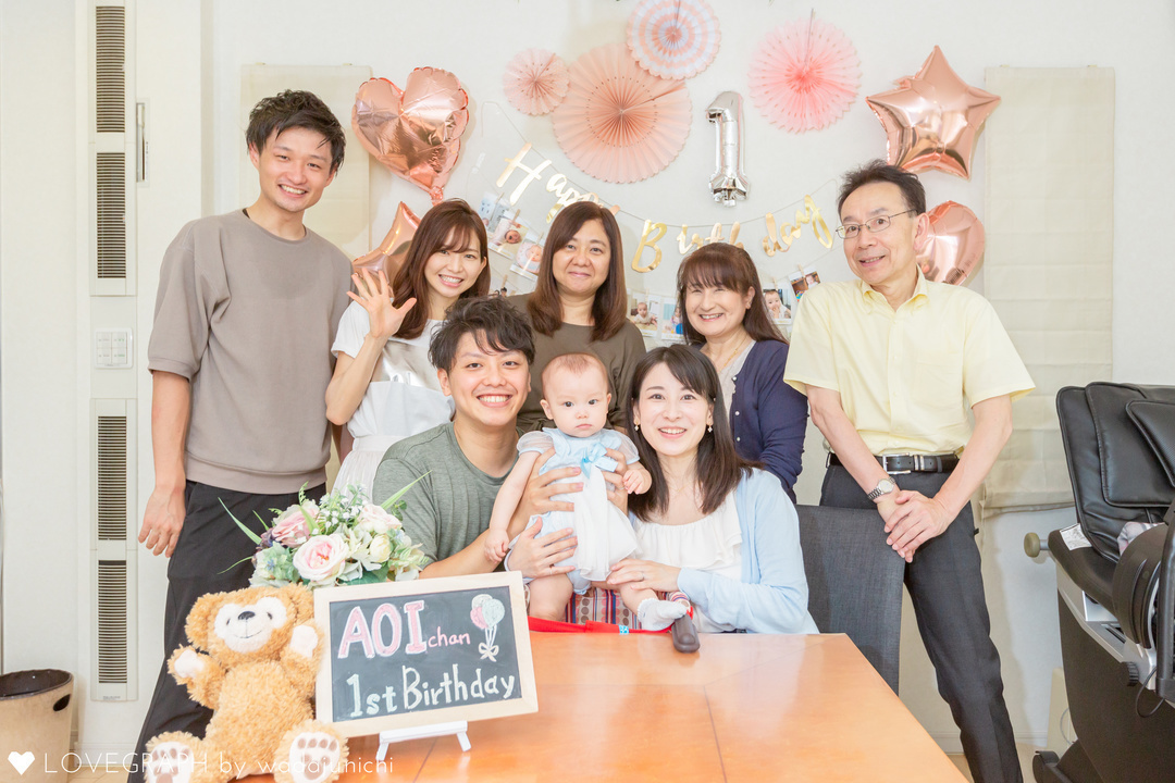 1st Birthday | 家族写真(ファミリーフォト)