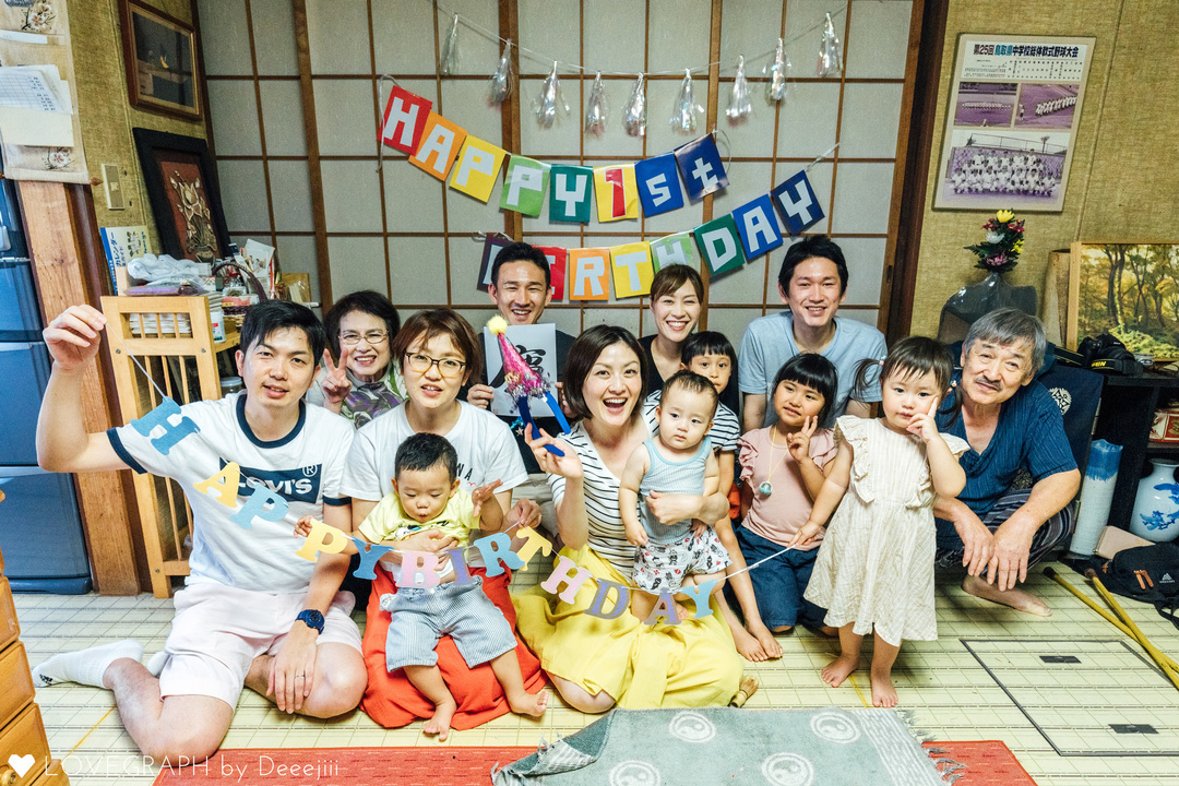 Happy birthday 1st | 家族写真(ファミリーフォト)