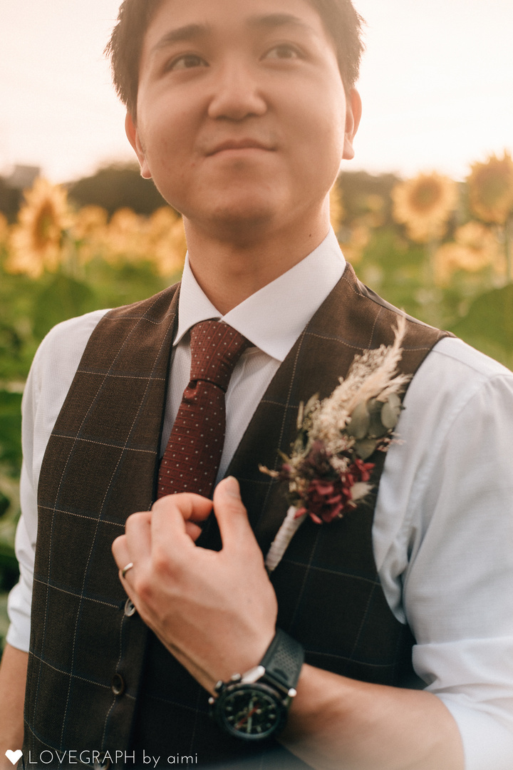 sunflower photo wedding | 夫婦フォト