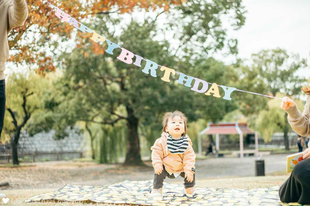 Naru 1st birthday | 家族写真(ファミリーフォト)