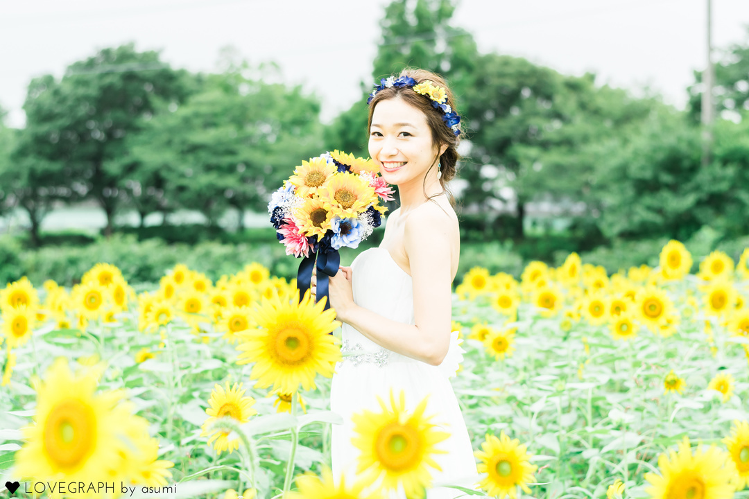 Mika×Takeshi himawari wedding | 夫婦フォト