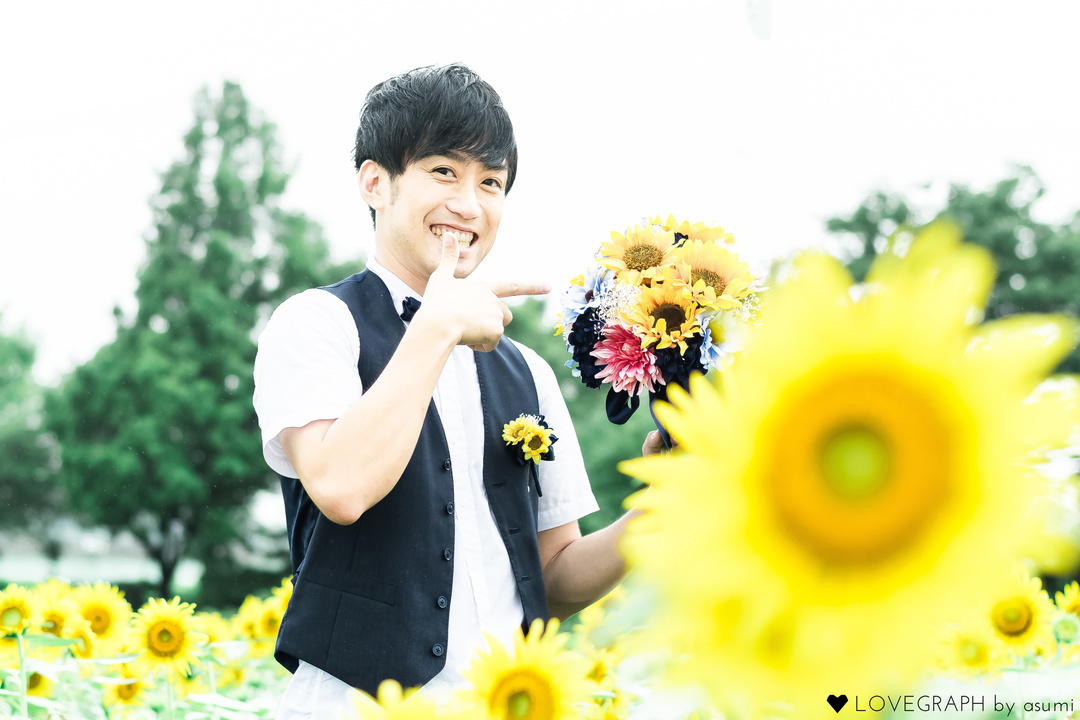 Mika×Takeshi himawari wedding | 夫婦フォト